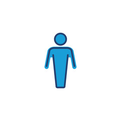 Man icon vector. male icon vector. human symbol