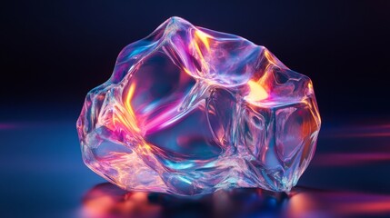 Abstract Neon Crystal