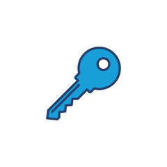 Key icon vector. Key vector icon. Key symbol