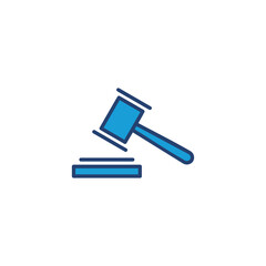 Gavel icon vector. judge gavel icon vector. law icon vector. auction hammer