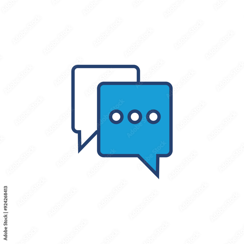 Poster chat icon vector. speech bubble icon. comment icon vector. message. contact us
