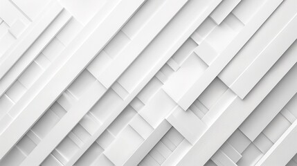 Abstract white geometric pattern background.