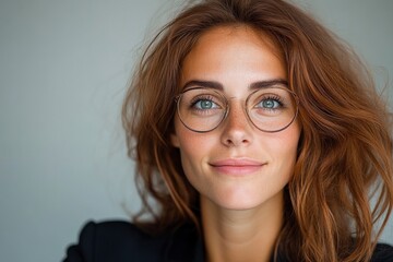 Fototapeta premium Beautiful Businesswoman Holding A Tablet In The Office, Prepared For Success