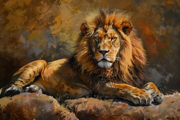 Naklejka premium South African lion