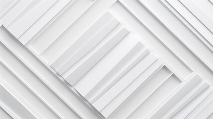 Fototapeta premium Abstract white geometric pattern, minimal background.