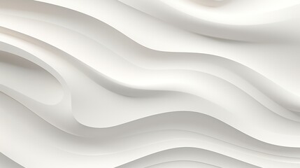 Obraz premium Abstract white wave background with smooth lines.
