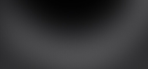 Abstract background with black white gradient, grain, grunge noise, website banner design, copy space