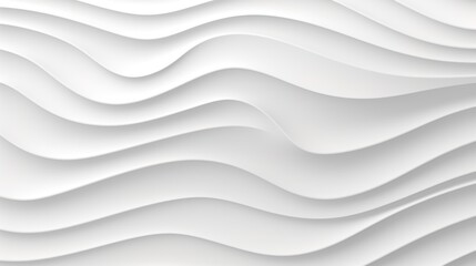 Obraz premium Abstract white wave background with soft shadows.