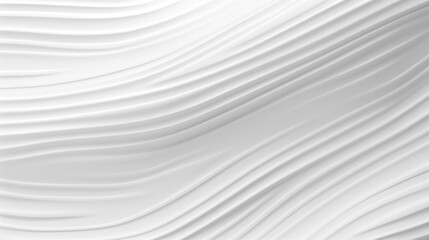 Fototapeta premium Abstract white wave background, minimalist design.