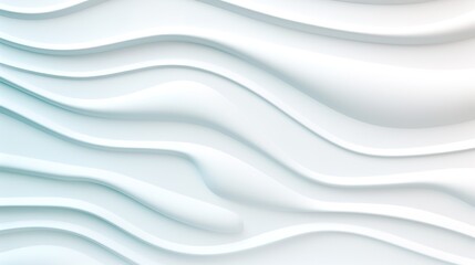Fototapeta premium Abstract white wave background.