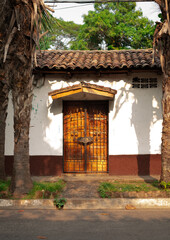 Wooden door in a Salvadoran village