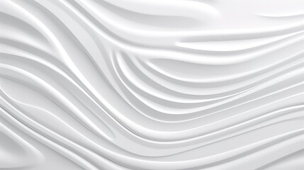 Obraz premium Abstract white wavy background.