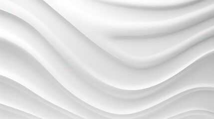 Fototapeta premium Abstract white wavy background.