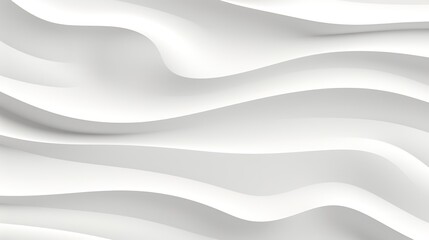 Obraz premium Abstract white wavy background.
