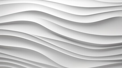 Abstract white wavy background.