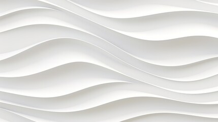 Obraz premium Abstract white wavy background.