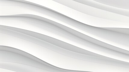 Abstract white wavy background for modern design.
