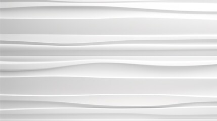 Fototapeta premium Abstract white wavy background with 3D effect.