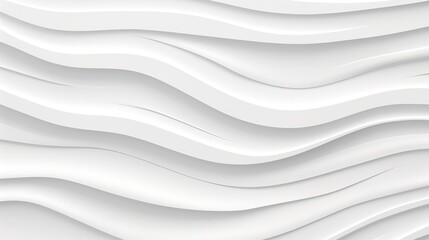 Obraz premium Abstract white wavy background with a 3D effect.