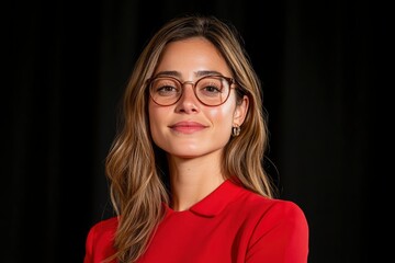 Fototapeta premium Female Professional Giving A Presentation, Confident And Articulate