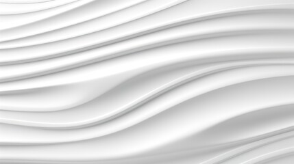Obraz premium Abstract white wavy background with flowing lines.