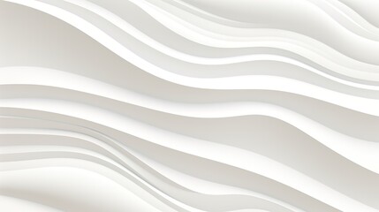 Obraz premium Abstract white wavy background with flowing lines.