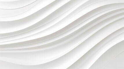 Fototapeta premium Abstract white wavy background with flowing lines.