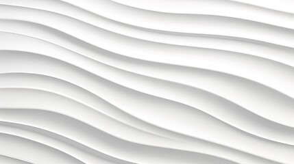 Abstract white wavy background with smooth curves.