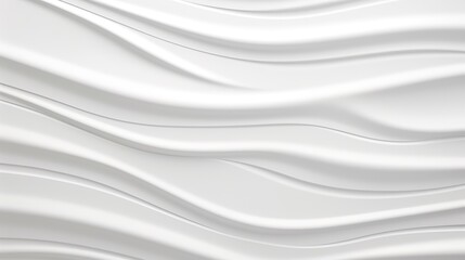 Obraz premium Abstract white wavy background with soft curves.