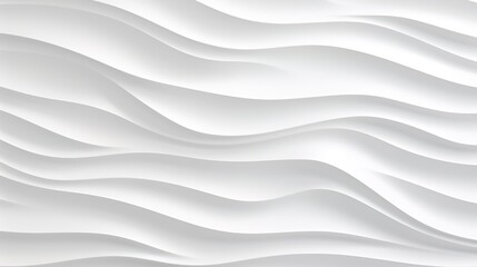 Obraz premium Abstract white wavy background with soft curves.