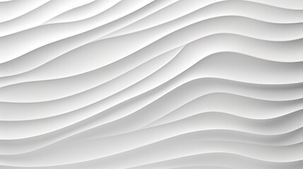 Obraz premium Abstract white wavy background with soft curves.