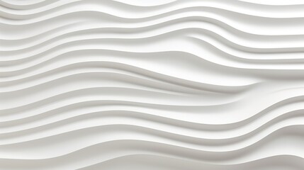 Obraz premium Abstract white wavy background with soft curves.
