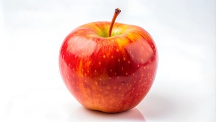 red apple on white background