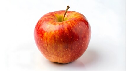 red apple on white background