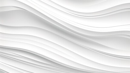 Abstract white wavy background with soft light and shadow.