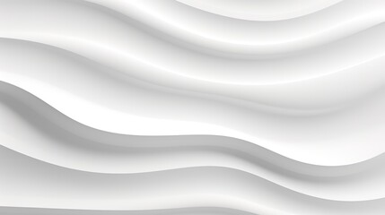 Obraz premium Abstract white wavy background with soft light and shadow.