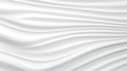 Abstract white wavy background with soft lines.