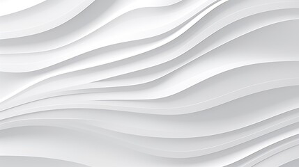 Obraz premium Abstract white wavy background with soft shadows.