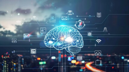 Obraz premium Artificial Intelligence and the Future of Technology