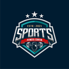 Obraz premium Fitness and Bodybuilding Logo Design Inspiration Vector