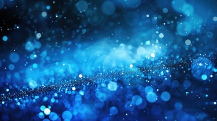 Obraz premium Abstract Blue Bokeh Background