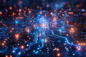 Obraz premium Abstract Circuit Board Background