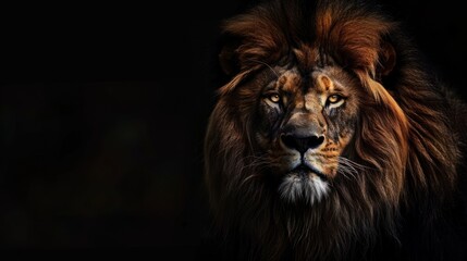 Fototapeta premium Majestic Lion Portrait