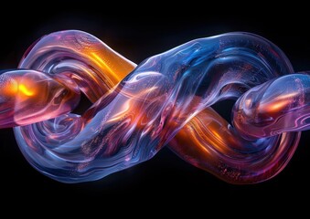 Abstract infinity loop