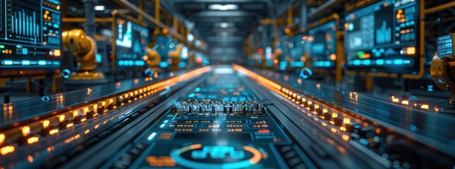 Futuristic Factory Interior