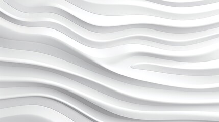 Abstract white wavy background, modern, sleek design.