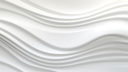 Obraz premium Abstract white wavy background, soft and smooth.