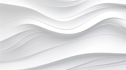 Obraz premium Abstract white wavy lines background.