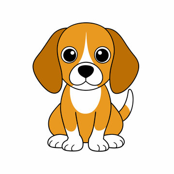 recommend clip art: Beagle begging isolated on white, beagle begging vector illustration, animal vector art, Dog silhouette,  dog vector icon, dog cartoon line art, eps