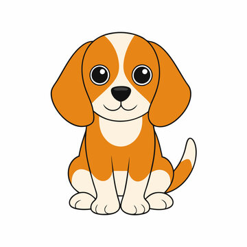 recommend clip art: Beagle begging isolated on white, beagle begging vector illustration, animal vector art, Dog silhouette,  dog vector icon, dog cartoon line art, eps